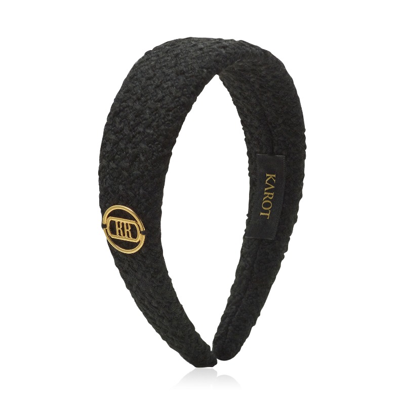 Collection Tweed Hair Band_Black CO001