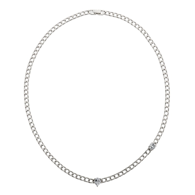 L&#039;Archipel Unbalanced Chain Necklace