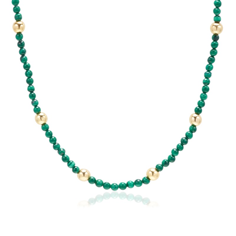 L&#039;Archipel Malachite Necklace AR019