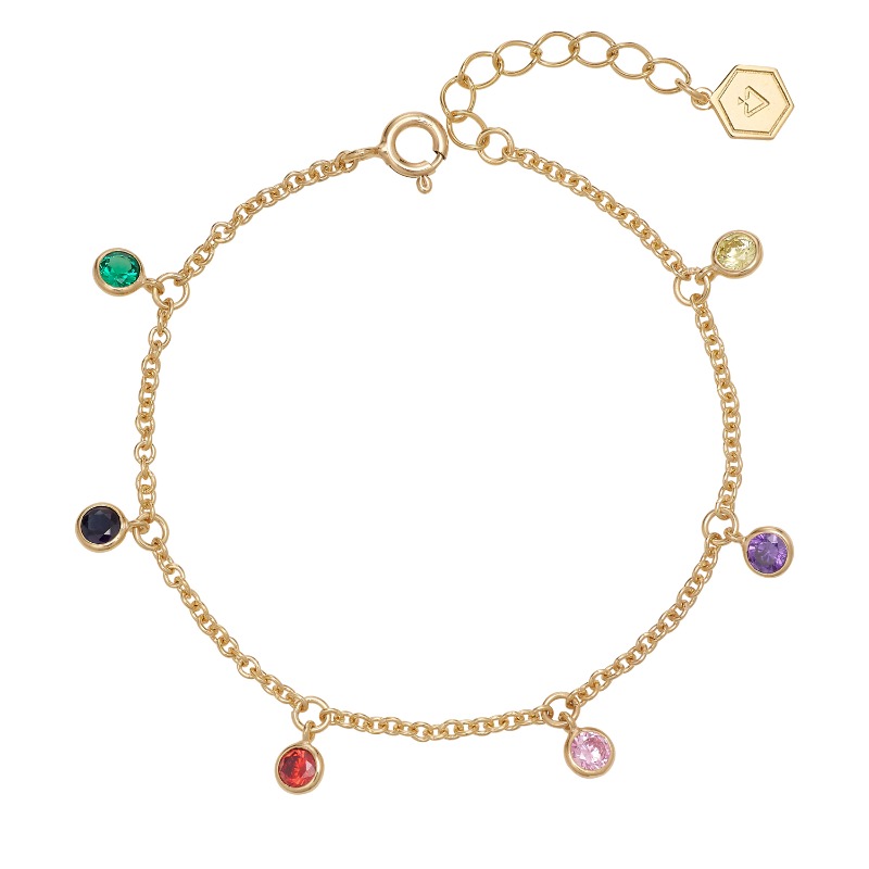 L&#039;Archipel Rainbow Chain Bracelet